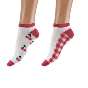 Cherry Bamboo Liners Socks