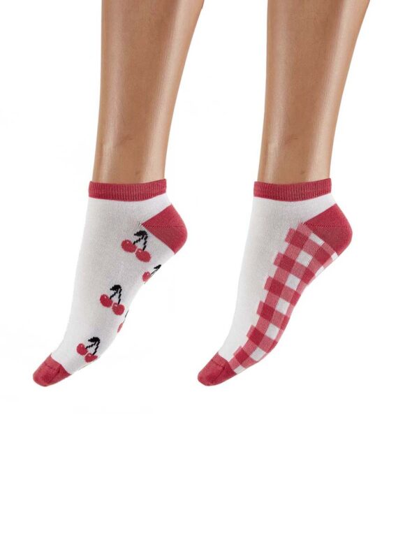 Cherry Bamboo Liners Socks