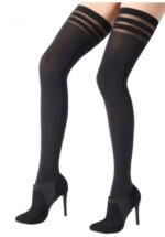 80 Den. Banded Opaque Hold Ups